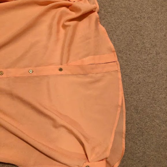 Calvin Klein Peach Blouse - Picture 6 of 8